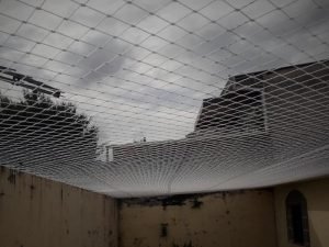 Redes de segurança anti-pombos em Joinville